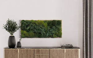 Warehouse Holiday Sale Preserved Moss Art 18" x 40"