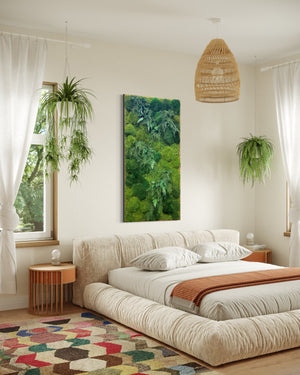 Warehouse Holiday Sale Preserved Moss & Fern Art 32” x 60”