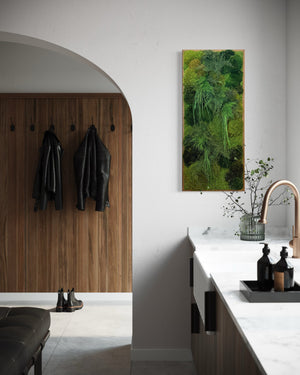 Warehouse Holiday Sale Preserved Moss & Fern Art 18” x 40”