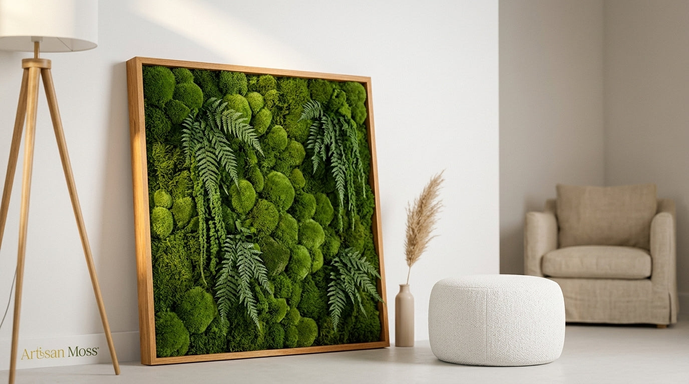 Preserved Moss Art Ideas for a Calmer Room with Natural Texture—No Upkeep