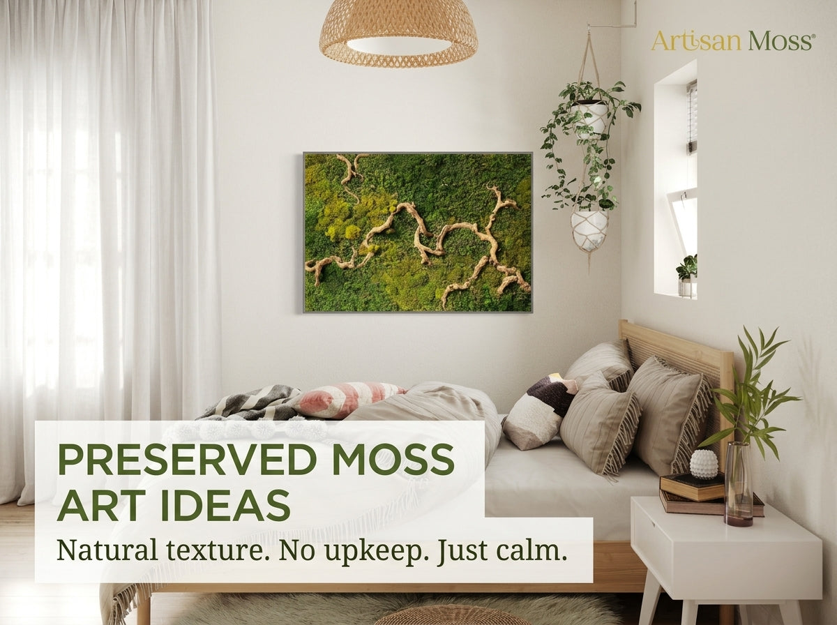 Preserved Moss Art Ideas for a Calmer, Textured Room—Zero Upkeep