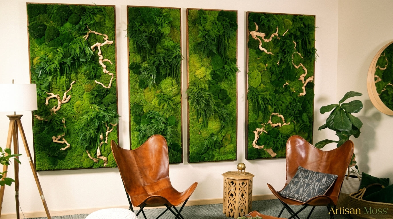 Preserved Moss Walls for Fall: Real Botanicals, Zero Upkeep