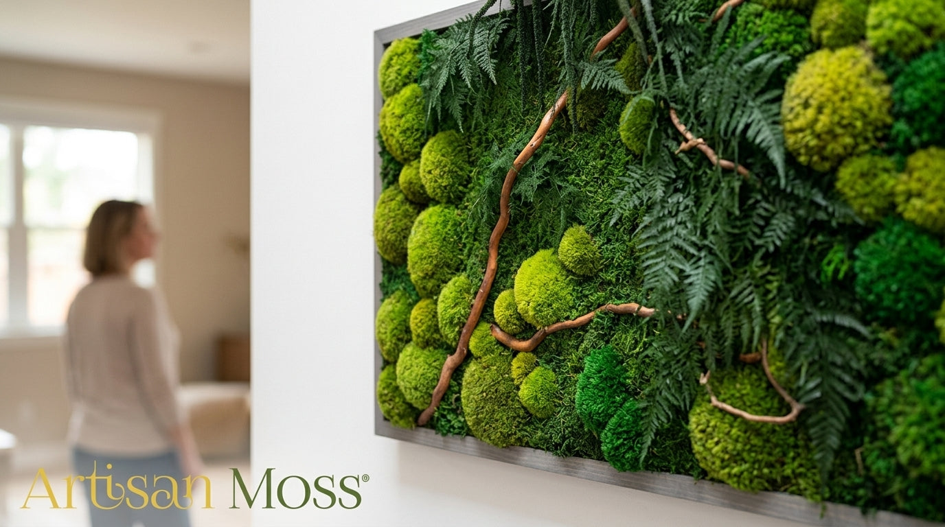 Moss Wall Art: Real Greenery, Zero Upkeep