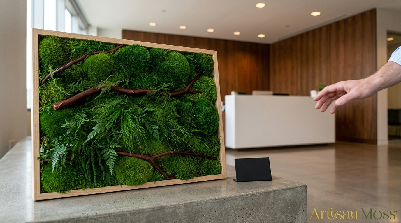 Fake Moss: A Plain-English Guide to Material, Finish, and What Holds Up