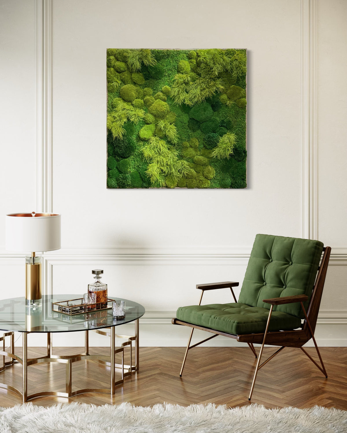 Warehouse Holiday Sale Preserved Moss Wall Art (60&quot; x 60&quot;)