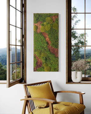 Warehouse Holiday Sale Preserved Moss Wall 40 " x 18"
