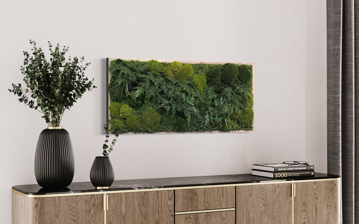 Warehouse Holiday Sale Preserved Moss Art  18&quot; x 40&quot;