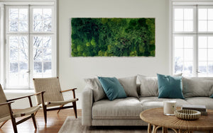 Warehouse Holiday Sale Preserved Moss & Fern Art 36” x 70”