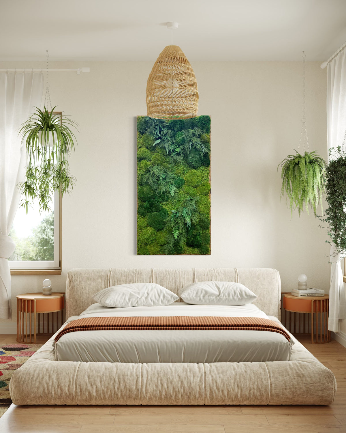 Warehouse Holiday Sale Preserved Moss &amp; Fern Art 32” x 60”