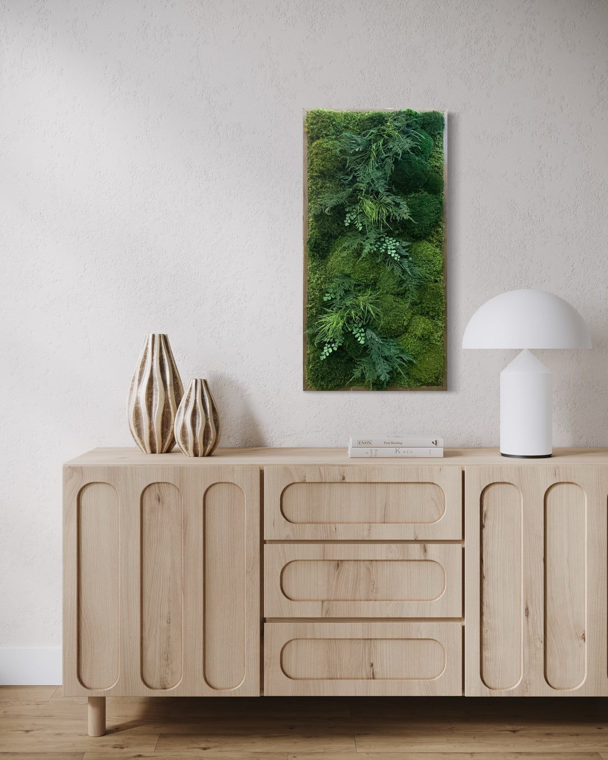Warehouse Holiday Sale Preserved Moss &amp; Fern Art 30" x 18"