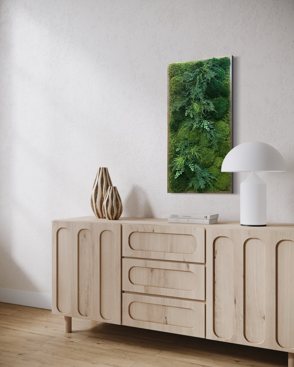 Warehouse Holiday Sale Preserved Moss &amp; Fern Art 30" x 18"