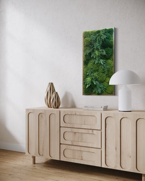 Warehouse Holiday Sale Preserved Moss & Fern Art 30" x 18"