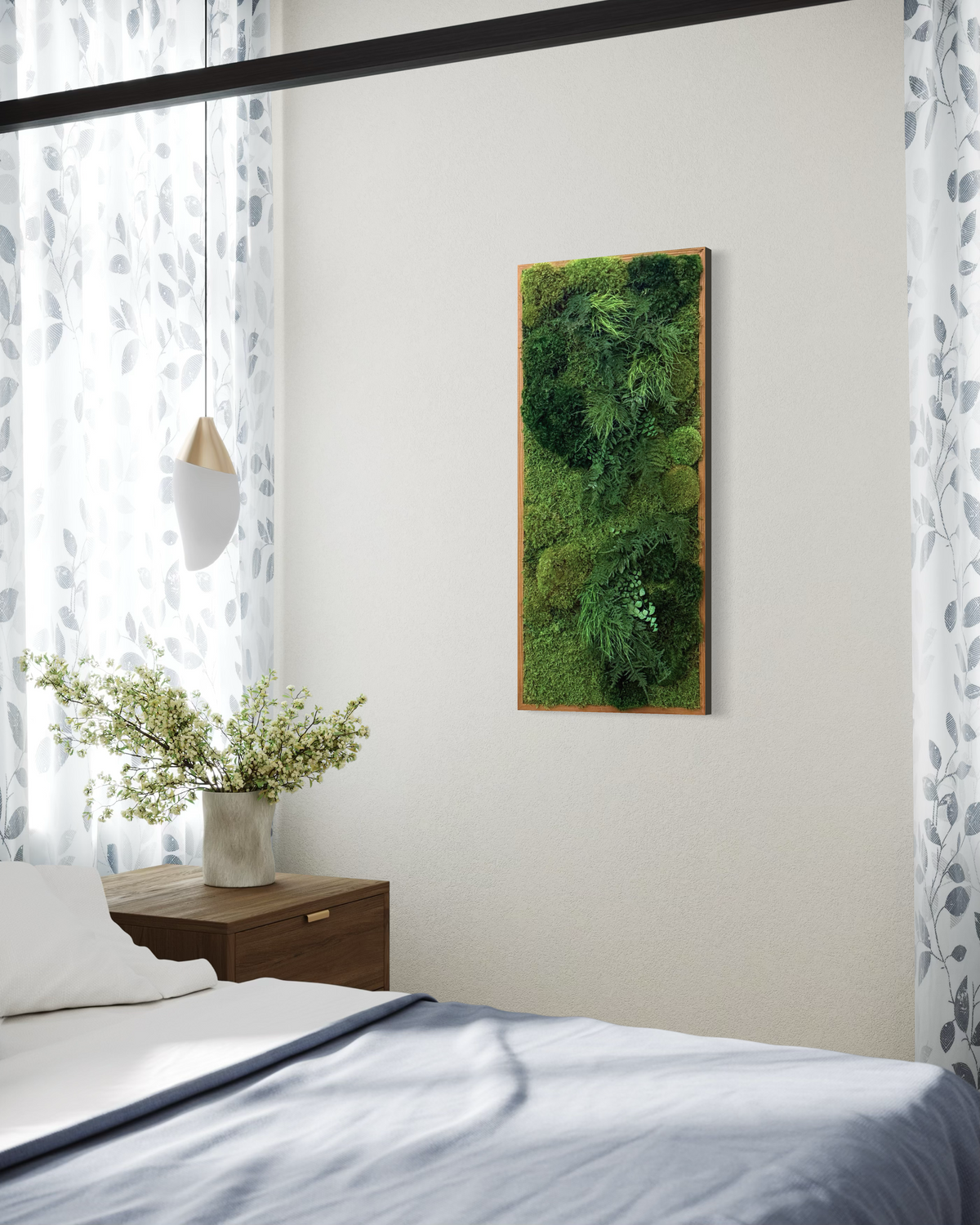 Warehouse Holiday Sale Preserved Moss &amp; Fern Art 18” x 40”
